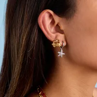 Géométrique Style INS Acier Inoxydable Anneau Placage Des Boucles D'Oreilles main image 2