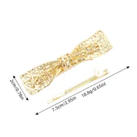 Mujeres Color Sólido Estilo Moderno Brillante Aleación Pinza Para El Cabello main image 1