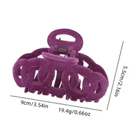 Women's Solid Color Elegant Plastic/Resin Hair Claws main image 1