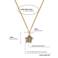Star Simple Style Classic Style Natural Stone Copper Pendant Necklace Wholesale main image 2