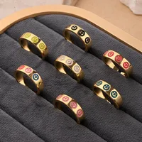 Cara Sonriente Casual Estilo Moderno Cobre Chapados En Oro De 18K Anillos Abiertos Pulido Esmalte main image 1