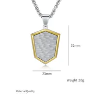 Geométrico Estilo Clásico Acero Titanio Collar Colgante Venta Al Por Mayor main image 2