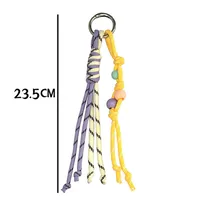 Modern Style Braiding Thread Knot Women's Bag Pendant Keychain main image 2