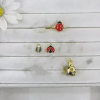 1 Pc/paquet Le Cuivre Plaqué Or 18K Brillant Coléoptères Pendentif main image 1