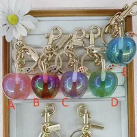 Cute Simple Style Crystal Copper Apple Polishing Plating Unisex Keychain main image 4
