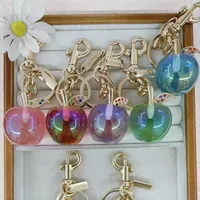 Cute Simple Style Crystal Copper Apple Polishing Plating Unisex Keychain main image 1