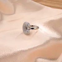 Letter Casual Vacation Zircon Copper 18K Gold Plated Open Rings Polishing Inlay main image 4