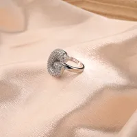 Letter Casual Vacation Zircon Copper 18K Gold Plated Open Rings Polishing Inlay sku image 7