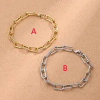 Simple Solid Color Hip-Hop Simple Style Streetwear Zircon Copper 18K Gold Plated White Gold Plated Bracelets Handmade Polishing Plating Lobster Trigger Clasp Closure main image 4