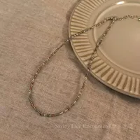 New Style Sweet Dopamine Small Rice-Shaped Beads Beaded Necklace Girly Style Rainbow Color Glass Beads Necklace Wholesale Women sku image 68