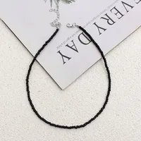 New Style Sweet Dopamine Small Rice-Shaped Beads Beaded Necklace Girly Style Rainbow Color Glass Beads Necklace Wholesale Women sku image 73