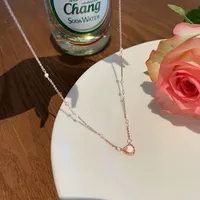 Necklace For Women New And New Style 2025 New Fashion Clavicle Chain Sweet Cool Style Lovely Sweater Chain Metal Texture High Sense For Women sku image 10