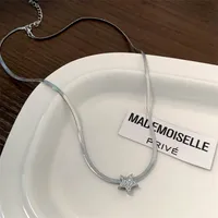 Necklace For Women New And New Style 2025 New Fashion Clavicle Chain Sweet Cool Style Lovely Sweater Chain Metal Texture High Sense For Women sku image 19