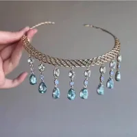 White Moonlight ~ Super Flash Zircon Water Drop Pendant Necklace Minority Fashion High Sense Temperament Wild Clavicle Chain Jewelry sku image 21