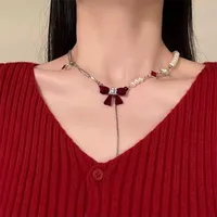 White Moonlight ~ Super Flash Zircon Water Drop Pendant Necklace Minority Fashion High Sense Temperament Wild Clavicle Chain Jewelry sku image 2