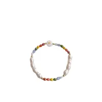 2024 New Pearl Daisy Necklace Colorful Beaded Dopamine Hot Light Luxury Clavicle Chain Special-Interest Design Necklace main image 3