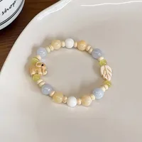 2024 New Pearl Daisy Necklace Colorful Beaded Dopamine Hot Light Luxury Clavicle Chain Special-Interest Design Necklace sku image 31