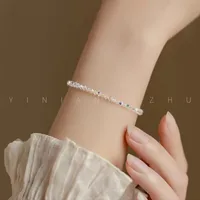 2024 New Pearl Daisy Necklace Colorful Beaded Dopamine Hot Light Luxury Clavicle Chain Special-Interest Design Necklace sku image 3