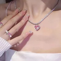 2024 New Pearl Daisy Necklace Colorful Beaded Dopamine Hot Light Luxury Clavicle Chain Special-Interest Design Necklace sku image 21