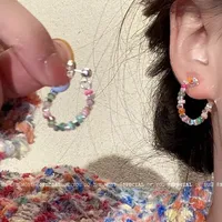 2024 New Pearl Daisy Necklace Colorful Beaded Dopamine Hot Light Luxury Clavicle Chain Special-Interest Design Necklace sku image 27