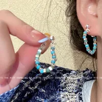 2024 New Pearl Daisy Necklace Colorful Beaded Dopamine Hot Light Luxury Clavicle Chain Special-Interest Design Necklace sku image 28