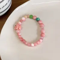 2024 New Pearl Daisy Necklace Colorful Beaded Dopamine Hot Light Luxury Clavicle Chain Special-Interest Design Necklace sku image 38