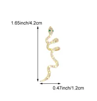 1 Piece Snake Retro Classic Style Copper Plating Ear Cuffs main image 2