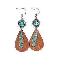 Bohemian Tribe Ethnic Style Vintage Earrings Holiday Trip Shoot Jewelry Earrings Wholesale Design Sense sku image 2