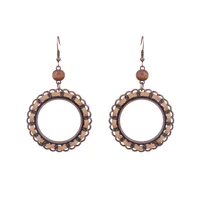 In Stock  Popular Vintage Earrings Suit Ethnic Style Tassel Alloy Earrings  Hollow Ear Rings Wholesale sku image 10