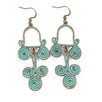 Bohemian Tribe Ethnic Style Vintage Earrings Holiday Trip Shoot Jewelry Earrings Wholesale Design Sense sku image 3