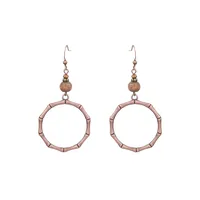In Stock  Popular Vintage Earrings Suit Ethnic Style Tassel Alloy Earrings  Hollow Ear Rings Wholesale sku image 3