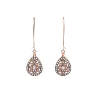 In Stock  Popular Vintage Earrings Suit Ethnic Style Tassel Alloy Earrings  Hollow Ear Rings Wholesale sku image 6
