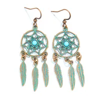 Bohemian Tribe Ethnic Style Vintage Earrings Holiday Trip Shoot Jewelry Earrings Wholesale Design Sense sku image 5