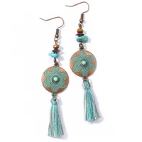 Bohemian Tribe Ethnic Style Vintage Earrings Holiday Trip Shoot Jewelry Earrings Wholesale Design Sense sku image 6