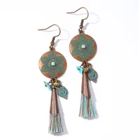 Bohemian Tribe Ethnic Style Vintage Earrings Holiday Trip Shoot Jewelry Earrings Wholesale Design Sense sku image 16