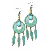 Bohemian Tribe Ethnic Style Vintage Earrings Holiday Trip Shoot Jewelry Earrings Wholesale Design Sense sku image 19