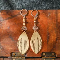 Original Design Retro Ethnic Style Geometric Earrings Yunnan Travel Holiday Style Personality Creative Earrings  Wholesale sku image 5