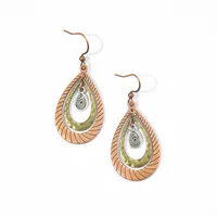 Hot Selling Bohemian Vintage Distressed Earrings Alloy Texture Ethnic Style Earrings Earrings Factory Wholesale sku image 2