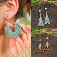 Traje Transfronterizo, Pendientes Bohemios Vintage, Pendientes De Estilo Étnico De Vacaciones, Pendientes De Flecos Largos, Pendientes De Estilo Jungla Súper Hermosos main image 2