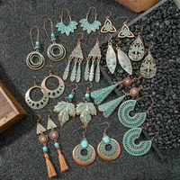 Suit Bohemian Vintage Earrings Ethnic Vacation Style Long Fringe Earrings Super Beautiful Jungle Style Earrings main image 3