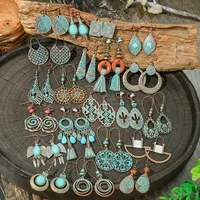 Pendientes De Metal Estilo Bohemio Estilo Étnico Retro, Pendientes Hechos A Mano, Pendientes De Alta Calidad Transfronterizos main image 1