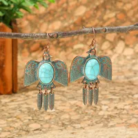 Pendientes De Metal Estilo Bohemio Estilo Étnico Retro, Pendientes Hechos A Mano, Pendientes De Alta Calidad Transfronterizos main image 3