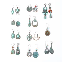 Pendientes De Metal Estilo Bohemio Estilo Étnico Retro, Pendientes Hechos A Mano, Pendientes De Alta Calidad Transfronterizos main image 5