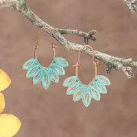 Suit Bohemian Vintage Earrings Ethnic Vacation Style Long Fringe Earrings Super Beautiful Jungle Style Earrings sku image 3