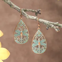 Suit Bohemian Vintage Earrings Ethnic Vacation Style Long Fringe Earrings Super Beautiful Jungle Style Earrings sku image 5