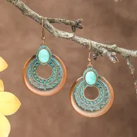 Suit Bohemian Vintage Earrings Ethnic Vacation Style Long Fringe Earrings Super Beautiful Jungle Style Earrings sku image 9