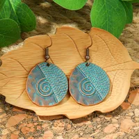 Hot Selling Bohemian Vacation Style Metal Earrings Retro Ethnic Style Handmade Earrings High-Grade Earrings sku image 2