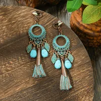 Hot Selling Bohemian Vacation Style Metal Earrings Retro Ethnic Style Handmade Earrings High-Grade Earrings sku image 24