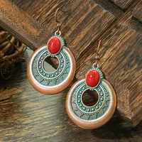 Hot Selling Bohemian Vacation Style Metal Earrings Retro Ethnic Style Handmade Earrings High-Grade Earrings sku image 23