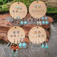 Pendientes De Gota De Metal De Buena Textura De Estilo Bohemio De , Venta Al Por Mayor, Pendientes De Estilo Étnico De Vacaciones Que Combinan Con Todo main image 1